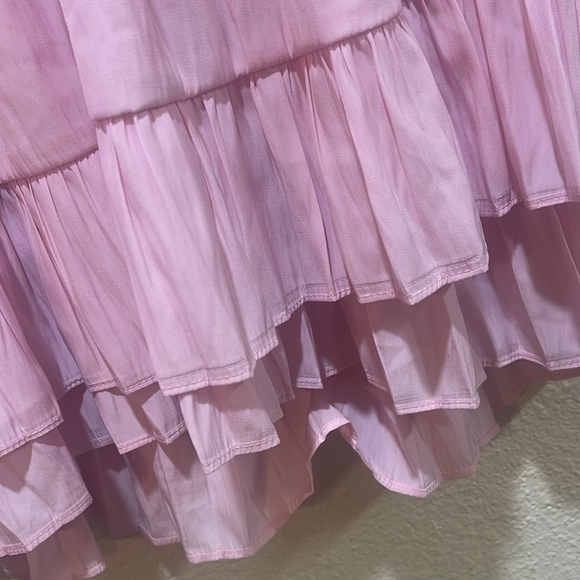 RAMY BROOK Lola Ruffle Mini Dress in pale lavender M - Picture 3 of 10